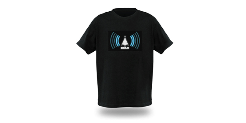 Camiseta que detecta redes Wi-Fi