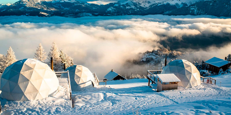 Whitepod-Resort,-en-los-Alpes-Suizos