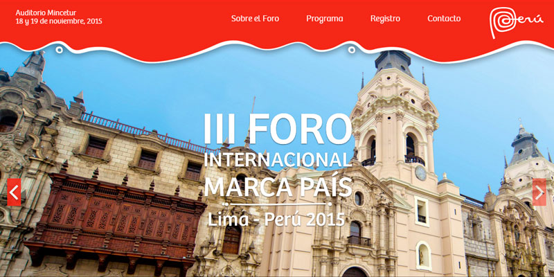 Lima será sede del III Foro Internacional de Marcas País de la región