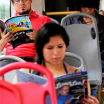 Lanzan campaña para incentivar lectura en buses del Metropolitano