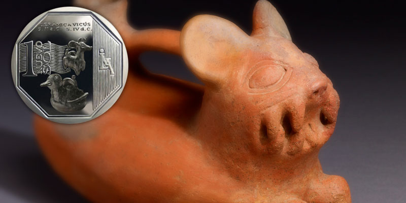 Ya están en circulación las monedas de S/. 1 alusivas a la cerámica Vicús