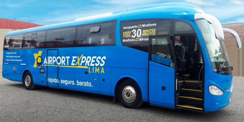 Disponen buses para transporte de pasajeros entre aeropuerto Jorge Chávez a Miraflores