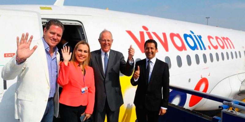 Presidente Pedro Pablo Kuczynski inauguró vuelos de Viva Air Perú