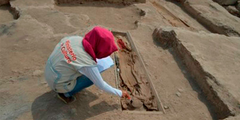 Descubren cementerio chino del siglo XIX en Huaca Bellavista de Lima