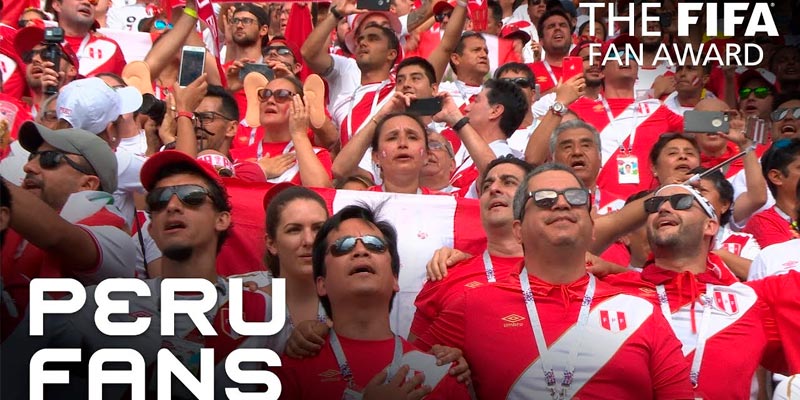 Hinchada de Perú elegida entre los finalistas del Premio a la Afición 2018 de la FIFA