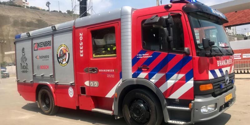 equipo holandés dona camión contraincendios