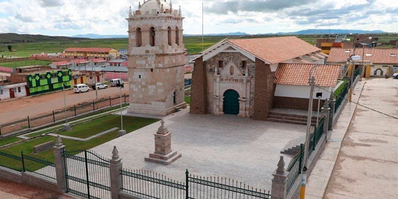 Restauran el templo colonial San Andrés de Atuncolla